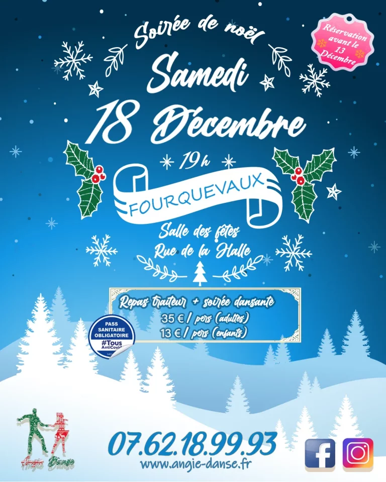 REPAS TRAITEUR ET SOIREE DANSE DE NOEL